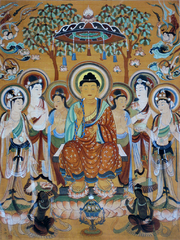 Buddha and Bodhisattvas Dunhuang.png