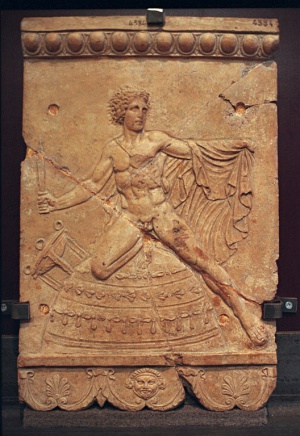 Orestes kneeling at the omphalos of Delphi.jpg