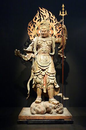 Standing Komoku Ten (Virupakusa), Heian period, 12th century.JPG