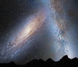 Milky Way-Andromeda Collision.jpg